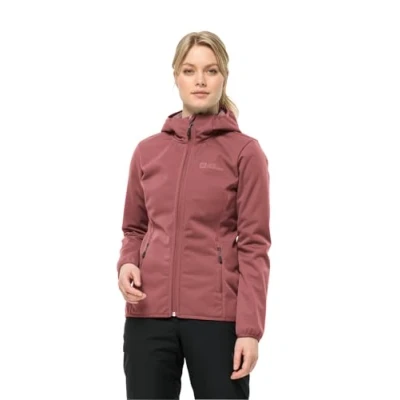 Afbeelding van Jack Wolfskin Windhain Softshelljas, Dames, Maat: XXL, Red ochre