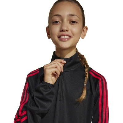 Afbeelding van adidas Performance TIRO 24 Track Longsleeve voor kinderen, Maat: 152, Black/pure ruby