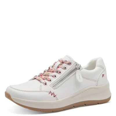 Afbeelding van Jana Sneakers laag, Dames, Maat: 40, White Kunststof