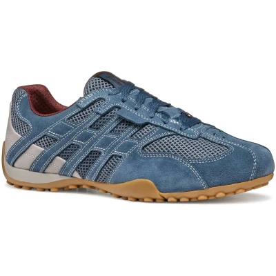 Afbeelding van Geox Snake Original Sneakers laag, Heren, Maat: 46, Avio Leer en textiel