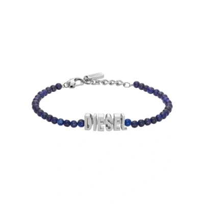 Afbeelding van Diesel Kralenarmband met logo DX1544040 in de kleur Zilver