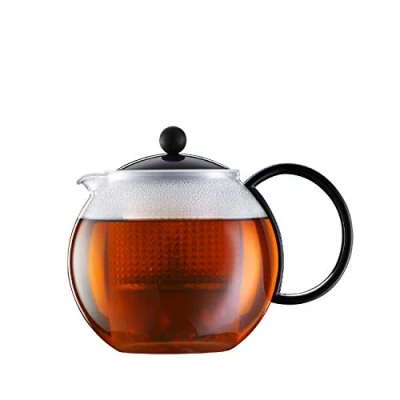 Afbeelding van Bodum Theepot met handvat van kunststof, zwart, 1 l, kunststof