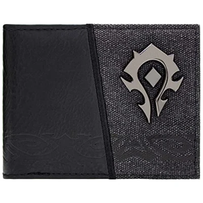 Afbeelding van World of Warcraft Alliance Faction Insignia Handtas Zwart, One Size, Bi Fold, zwart., Fold