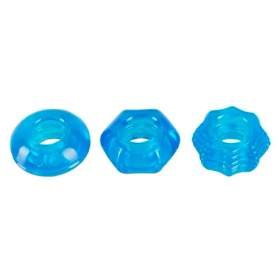 Afbeelding van Rekbare Cockringen Set Blauw