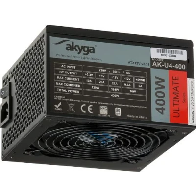Image de akyga Bloc d&#039;alimentation certifié, Ventilateur 120 mm Silencieux, 80 Plus Bronze Noir