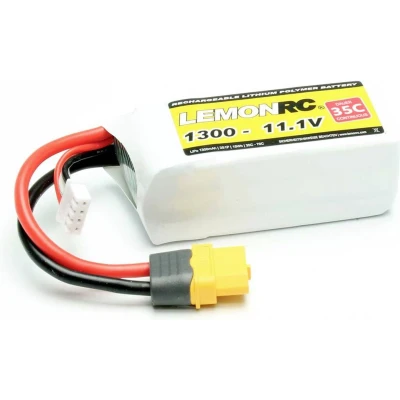 Afbeelding van LemonRC LiPo accupack 11.1 V 1300 mAh Aantal cellen: 3 35 C Softcase XT60