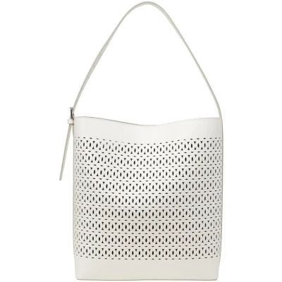 Afbeelding van Marc O&#039;Polo Schoudertas Alka Hobo Bag White Cotton Crème