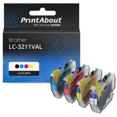 Afbeelding van Huismerk Brother LC 3211VAL Inktcartridge 4 kleuren Voordeelbundel Hoge capaciteit
