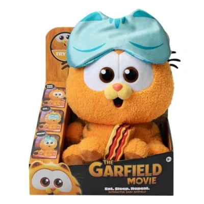 Afbeelding van Animagic Garfield Baby Feature Pluche Interactieve Knuffel 27 centimeter Inclusief geluiden