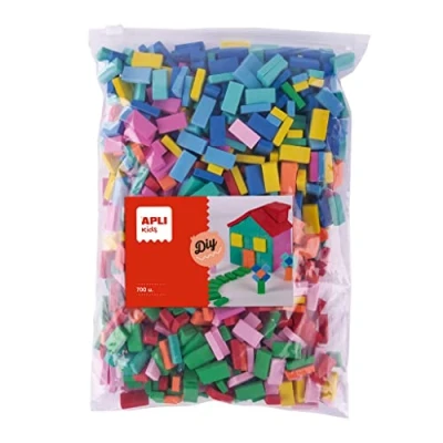 Afbeelding van APLI Kids 18749 700 mini EVA schuimstenen in verschillende kleuren bouwspel
