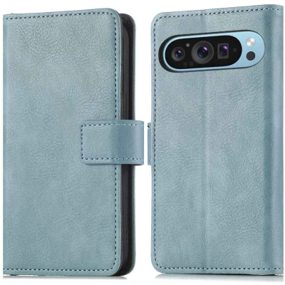Afbeelding van imoshion Hoesje Geschikt voor Google Pixel 9 Pro XL Met Pasjeshouder Luxe Bookcase Lichtblauw