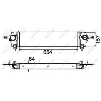 Afbeelding van Intercooler, inlaatluchtkoeler NRF 30510