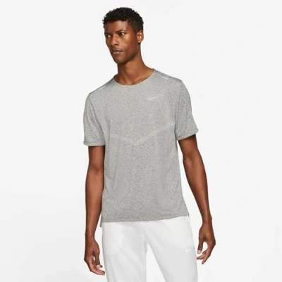Afbeelding van Nike Performance RISE Sport Tshirt, Heren, Maat: XXL, Smoke grey/heather/reflective silver