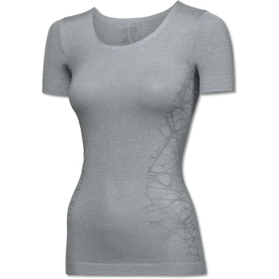 Afbeelding van SCHIESSER Active Mesh Light T shirt (1 pack) dames korte mouwen zilvergrijs Maat: 36