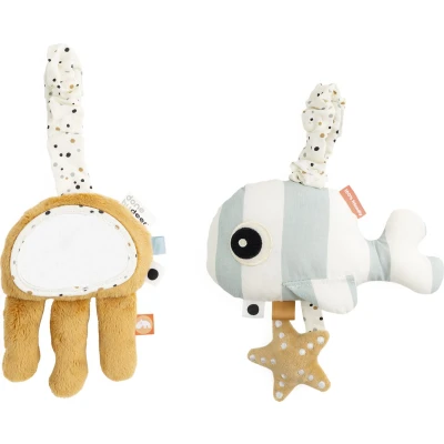 Afbeelding van Done by Deer To Go Activity Set Sea Friends Blue/Mustard
