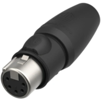 Afbeelding van Neutrik NC5FX1 TOP XLR connector Koppeling, recht Aantal polen: 5 Zwart 1 stuk(s)