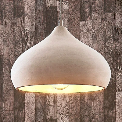 Afbeelding van Lindby hanglamp 1licht beton, metaal H: 18 cm E27 beton grijs