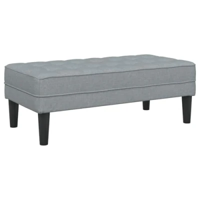 Afbeelding van vidaXL Bank Lichtgrijs 113x57x39 cm Stof