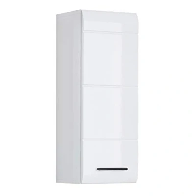 Image de trendteam smart living 1116 501 01 Skin Placard Murale de Salle Bain Blanc Ultrabrillant LxHxP 30x77x23 cm