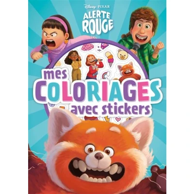 Image de ALERTE ROUGE Mes Coloriages avec Stickers Disney Pixar