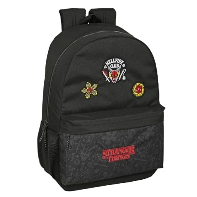 Afbeelding van Schoolrugzak Stranger Things Zwart 30 x 46 14 cm