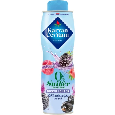 Afbeelding van Karvan Cévitam Siroop, Fles Van 60 Cl, 0% Suiker, Bosvruchten Siroop