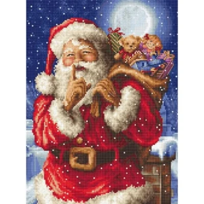 Afbeelding van Leti Stitch Santa&#039;s Secret borduren (pakket)