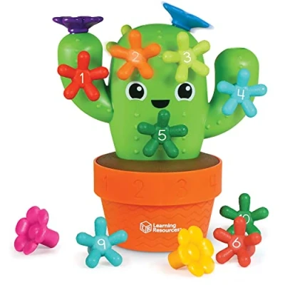 Afbeelding van Learning Resources Carlos de cactus om te tellen, speelgoed voor jonge kinderen, fijne motoriek, educatief speelgoed, 16 stuks, 18 maanden