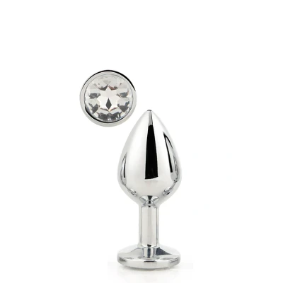 Afbeelding van Zilveren Buttplug Gleaming M
