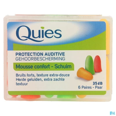 Image de Quies Protection Auditive Mousse Confort 6 Paires Boules