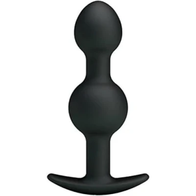 Afbeelding van Pretty Bottom Love Silicone Anal Balls 10.3 Cm Black