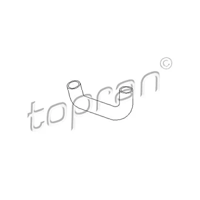 Afbeelding van TOPRAN 109 014 Koelwaterslang Rubber met voering van stof VOLKSWAGEN: GOLF 3, SEAT: Ibiza 2