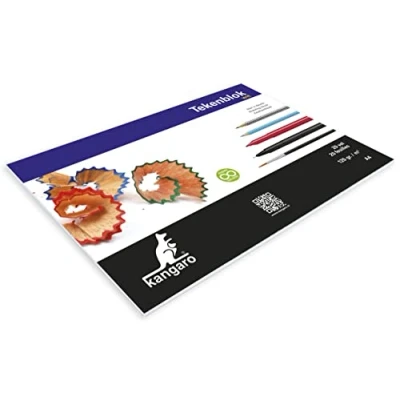 Afbeelding van Kangaro K 5554 Tekenblok 210X297Mm 120Gr 20 Vel, Wit