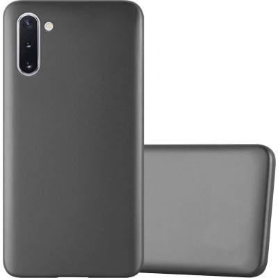 Afbeelding van Cadorabo Hoesje geschikt voor Samsung Galaxy NOTE 10 in METALLIC GRIJS Beschermhoes gemaakt van flexibel TPU silicone Case Cover