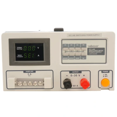 Afbeelding van Velleman Laboratoriumvoeding, schakelend, regelbaar, 0 30 VDC/0 60 A, stroombegrenzing, kortsluitbestendig, lcd scherm, grijs