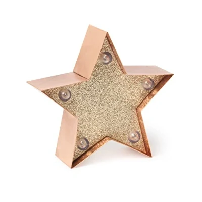 Afbeelding van Mini letter licht glitterster