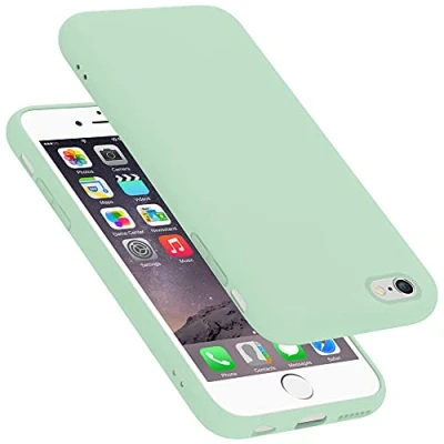 Afbeelding van Cadorabo Hoesje geschikt voor Apple iPhone 6 / 6S in LIQUID LICHT GROEN Beschermhoes gemaakt van flexibel TPU silicone Case Cover