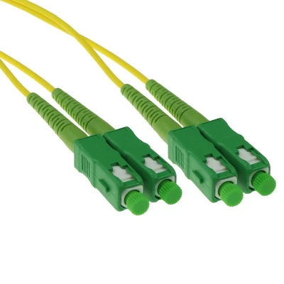 Afbeelding van ACT RL1615 Glasvezel Patchkabel Duplex SC/APC 9/125µm OS2 15 meter