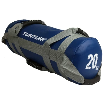 Afbeelding van Tunturi Strengthbag Powerbag 20kg Sandbag Blauw Incl. gratis fitness app