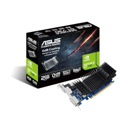 Afbeelding van Asus Nvidia GeForce GT730 Videokaart 2 GB GDDR5 RAM PCIe HDMI, DVI Low Profile, Passieve koeling