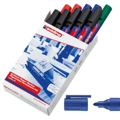 Afbeelding van Edding Merkstift Brilliant Paper Marker E 30, Doosje Van 10 Stuks, Assorti Flipchart