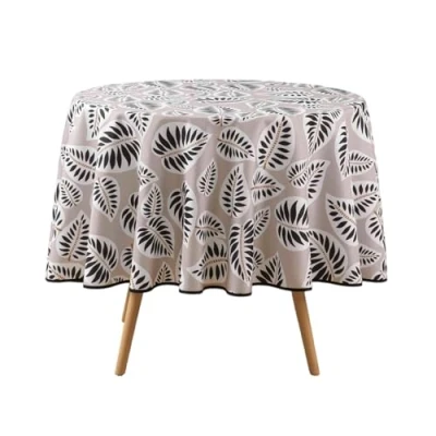Afbeelding van Ronde polyester tafelkleed met print ALMA, Ø 180 cm