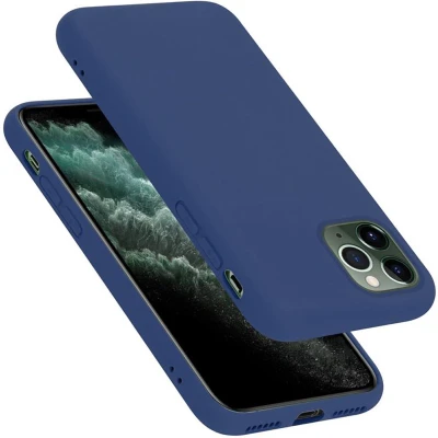 Afbeelding van Cadorabo Hoesje geschikt voor Apple iPhone 11 PRO MAX in LIQUID BLAUW Beschermhoes gemaakt van flexibel TPU silicone Case Cover