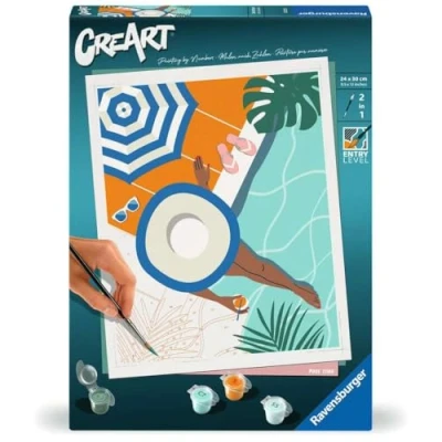 Afbeelding van Ravensburger CreArt Pool Time Schilderen op Nummer