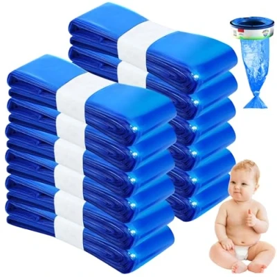 Afbeelding van EOPUOZS 12 navulzakken voor luieremmer, grote capaciteit, uitstekende weerstand tegen geur, navulzak luier, compatibel met Tommee Tippee, Angelcare, Genie Litter Locker