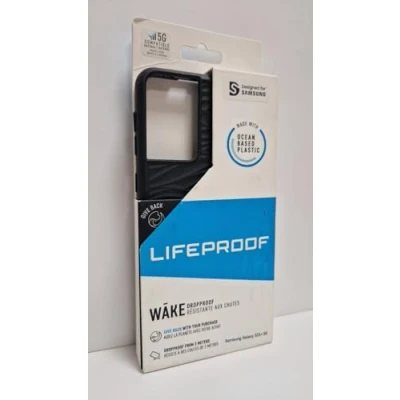 Image de LifeProof WAKE Coque de protection pour téléphone portable 85 % plastique recyclé provenant l&#039;océan noir modèle d&#039;onde douce Samsung Galaxy S21+ 5G