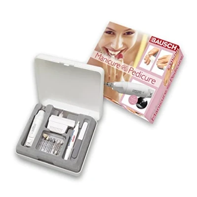 Afbeelding van Manicure /pedicureapparaat met praktisch volledig licht en 9 opzetstukken ook geschikt voor kunstnagels gelnagels