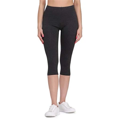 Afbeelding van Bellivalini BLV BLV50 289 LE Dames Leggings Sport Vrijetijdsbroek Lang Viscose Sporbroek Yogabroek Grafiet XL