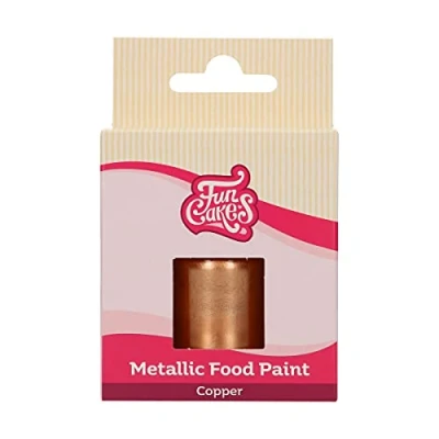 Afbeelding van FunCakes Eetbare Metallic Verf Koper 30ml Voedingskleurstof Taartdecoratie