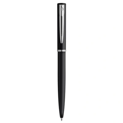 Image de WATERMAN Allure Stylo bille laque noire satinée recharge encre bleue pointe moyenne Coffret cadeau